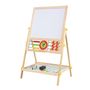 Extralink Toys | Double-sided Board for Kids | Chalk, Magnetic, Dry Erase, Abacus, Clock, EXTRALINK EX.32976 5906168632976