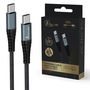 Extralink Smart Life USB Type-C to Type-C Black | USB-C to USB-C Cable | 120cm, EXTRALINK CABESL07 5906168633102