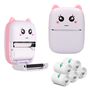 Extralink Set | EPP-001 Pink thermal printer + Self-adhesive thermal paper 5 rolls |, EXTRALINK EX.33799 5906168633799