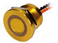 Switch: piezoelectric; Pos: 2; SPST-NO; 0.2A/24VAC; 0.2A/24VDC ONPOW PS223P10Y31O12VT