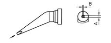 Насадка 0.8мм изогнутая LT-HX, для паяльника WSP80, Weller W/LT-HX 4003019424269