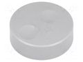 Knob; without pointer; plastic; Øshaft: 6mm; Ø39.6x13.5mm; grey CLIFF K18A-35