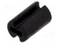 Spacer sleeve; LED; Øout: 4.5mm; ØLED: 3mm; L: 7mm; black; UL94V-2 FIX&FASTEN FIX-LEDH-7