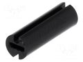 Spacer sleeve; LED; Øout: 4.5mm; ØLED: 3mm; L: 13.5mm; black; UL94V-2 FIX&FASTEN FIX-LEDH-13.5