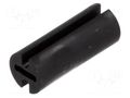 Spacer sleeve; LED; Øout: 4.5mm; ØLED: 3mm; L: 11mm; black; UL94V-2 FIX&FASTEN FIX-LEDH-11