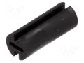 Spacer sleeve; LED; Øout: 4.5mm; ØLED: 3mm; L: 11mm; black; UL94V-2 FIX&FASTEN FIX-LEDH-11