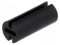Spacer sleeve; LED; Øout: 4.5mm; ØLED: 3mm; L: 10.5mm; black; UL94V-2 FIX&FASTEN FIX-LEDH-10.5