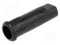 LED holder; 3mm; one-piece; black; UL94V-2; L: 13.2mm; polyamide FIX&FASTEN FIX-LED3-3