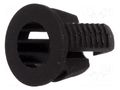 LED holder; 3mm; one-piece; black; UL94V-2; L: 5.8mm; polyamide FIX&FASTEN FIX-LED3-20