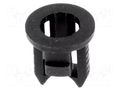 LED holder; 3mm; one-piece; black; UL94V-2; L: 5.6mm; polyamide FIX&FASTEN FIX-LED3-1