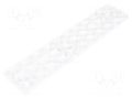 LED lens; rectangular; plexiglass PMMA; transparent; H: 8.5mm LEDIL F14112