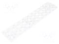 LED lens; rectangular; plexiglass PMMA; transparent; H: 8.5mm LEDIL F14112