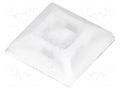 Holder; self-adhesive; polyamide; natural; A: 19mm; B: 4.2mm; D: 4mm FIX&FASTEN CM-19S