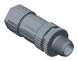 SENSOR CONNECTOR, M12 A -PLASTIC, 08P MSAP-08BMMA-SL8001