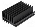 Heatsink: extruded; black; L: 75mm; W: 30mm; H: 52mm; 3.5K/W; anodized FISCHER ELEKTRONIK SK514-75SA