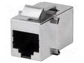 Coupler; socket; PIN: 8; shielded; gold-plated; 8p8c AMPHENOL COMMUNICATIONS SOLUTIONS LMJK882HM