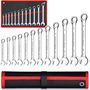 Extralink Combination Wrench Set, 12 pcs, Flat and Ring Spanners Case 8-24 mm, EXTRALINK EX.21441 5907207221441
