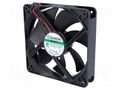 Fan: DC; axial; 12VDC; 120x120x25mm; 158.1m3/h; 40.5dBA; Vapo; 24AWG SUNON MEC0251V2-A99