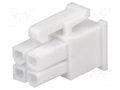 Connector: wire-wire/PCB; plug; female; PIN: 4; Mini-Fit Jr; 600V MOLEX MX-39-01-3048