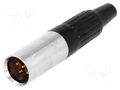 Connector: XLR mini; plug; male; PIN: 5; for cable; soldering NINIGI MXLR-5W