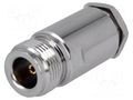 Connector: N; plug; female; straight; soldering,clamp; for cable YIZN Jiangsu Tengyu Electronics co. NC-100-T
