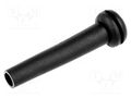 Strain relief; Ømount.hole: 8.7mm; Øhole: 5.1mm; PVC; black ESSENTRA ODZ-09