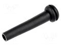 Strain relief; Ømount.hole: 8.7mm; Øhole: 5.1mm; PVC; black ESSENTRA ODZ-09