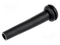 Strain relief; Ømount.hole: 8.7mm; Øhole: 5.1mm; PVC; black ESSENTRA ODZ-09