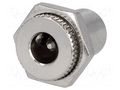 Connector: DC supply; socket; male; 3A; 12V; straight; soldering NINIGI PC-GM2.1