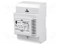Transformer: mains; 63VA; 230VAC; 18V; Leads: terminal block; IP30 BREVE TUFVASSONS PSS63/230/18V