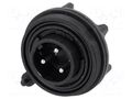 Connector: circular; socket; male; PIN: 3; 12A; 250V; IP68; UL94V-0 BULGIN PX0730/P