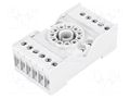 Socket; PIN: 11; 10A; 250VAC; on panel,for DIN rail mounting; grey RELPOL PZ11