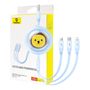 Charging Cable 3w1 Baseus USB to USB-C, USB-M, Lightning 3,5A, 1,1m (blue), Baseus P10362900311-00