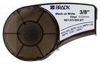 TAPE, 9.525MMX6.4M, VINYL FILM, BLK/WHT M21-375-595-WT