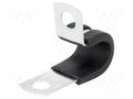 Fixing clamp; ØBundle : 11.1mm; W: 12.7mm; steel ESSENTRA SPN-7