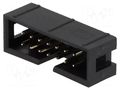 Connector: IDC; socket; male; PIN: 14; straight; THT; 2.54mm; 2x7 AMPHENOL COMMUNICATIONS SOLUTIONS T821-1-14-S1