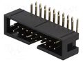 Connector: IDC; socket; male; PIN: 20; angled 90°; THT; gold-plated AMPHENOL COMMUNICATIONS SOLUTIONS T821-1-20-R1