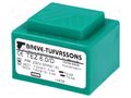 Transformer: encapsulated; 6VA; 230VAC; 7.5V; 7.5V; 400mA; 400mA BREVE TUFVASSONS TEZ6/D/7.5-7.5V