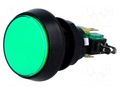 Switch: push-button; Pos: 2; SPDT; 10A/250VAC; ON-(ON); Illumin: LED HIGHLY ELECTRIC VAQ-9-10-12-G
