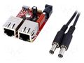 Expansion board; 36V; 54x39mm; 5VDC,12VDC OLIMEX MOD-POE-V2