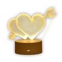3D Broken Hearts Night Light Extralink Home, Optical Illusion for Bedroom USB, EXTRALINK EX.24107 5907207224107
