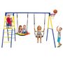 Black Forest Frame Swing, Bird's Nest + Swing + Ladders + Basket 271x180x185cm, EXTRALINK CD-S029 5907207224350