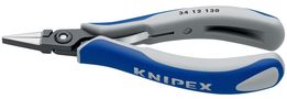 KNIPEX 34 12 130 Precision Electronics Gripping Pliers with multicomponent handles burnished 130 mm 34 12 130 4003773061458