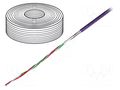 Wire: data transmission; chainflex® CFBUS.PUR; 3x0.5mm2; violet IGUS CFBUS.PUR.035