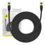 Braided network cable cat.8 Baseus Ethernet RJ45, 40Gbps, 5m (black), Baseus B0013320C111-05