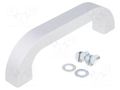 Holder; aluminium; grey; H: 45mm; L: 164mm; W: 20mm; handle MENTOR MR-3312.1401