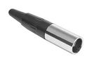 XLR CONN, PLUG, 4POS, CABLE AG4M