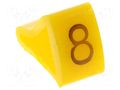 Markers; Marking: 8; 10÷16mm; H: 21mm; A: 15mm; -30÷100°C; leaded KURANT MZ-4/8