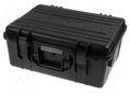 Case; tool case; black; ABS; 476x386x206mm; IP67 NEWBRAND NB-45-8-B