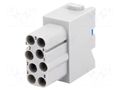 Connector: HDC; module; female; 16A; 400V; Han-Modular®; PIN: 8 HARTING 09140082733